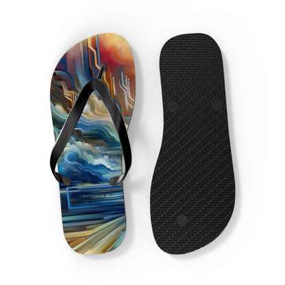 Eternal Digital Meditation Flip Flops