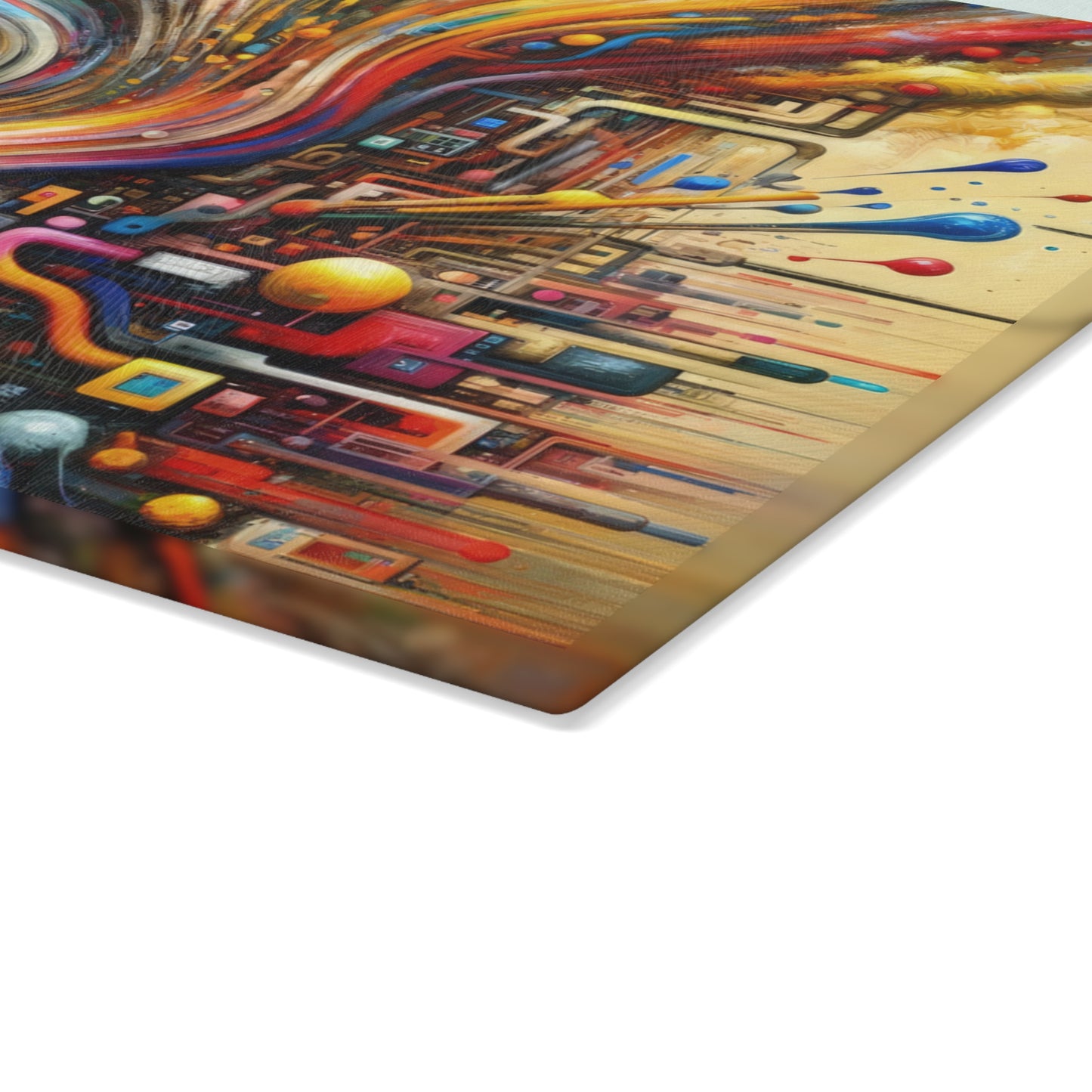 Information Bottleneck Cascade Glass Cutting Board