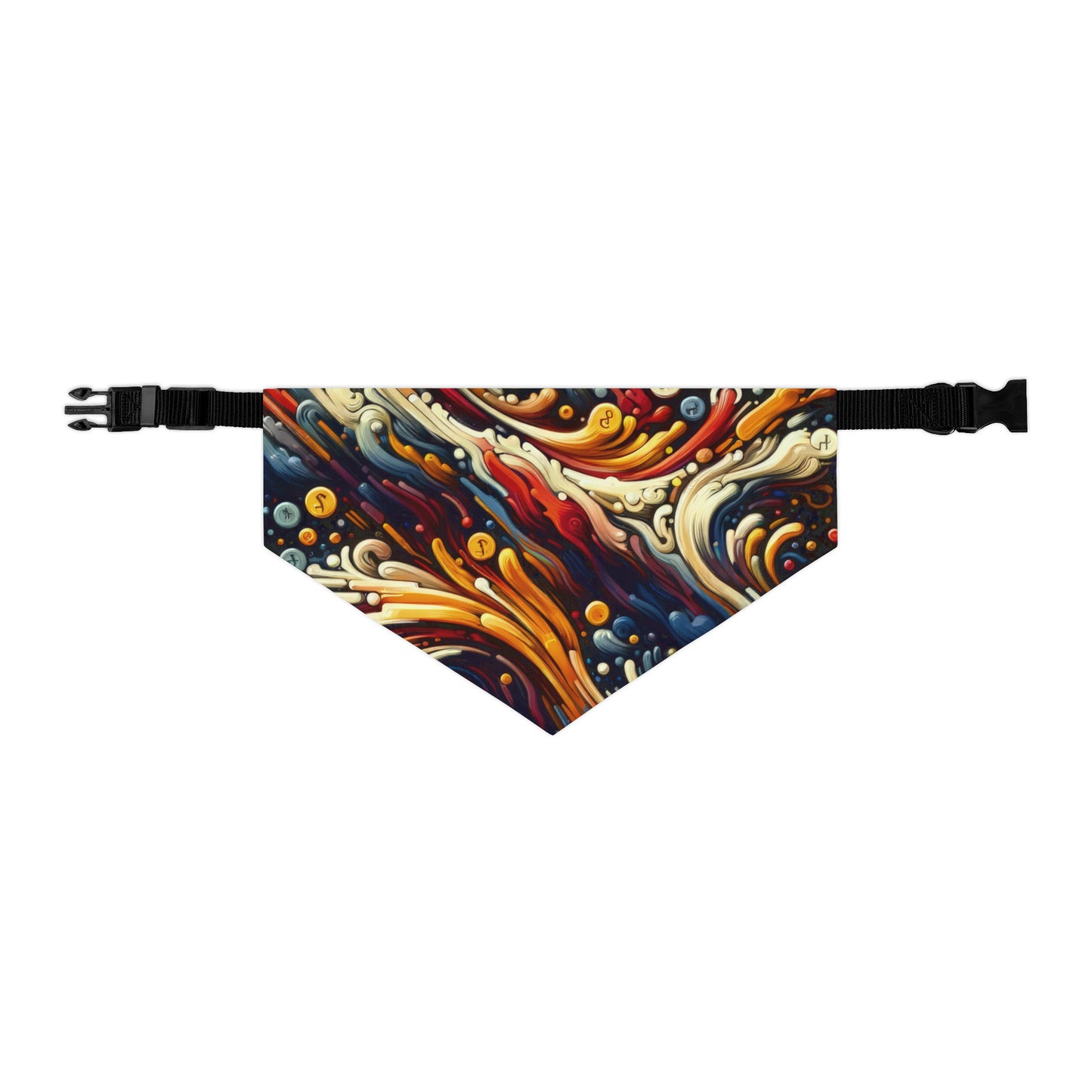 Abstract Financial Flux Pet Bandana Collar