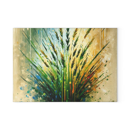 Grass Testament Change Glass Cutting Board