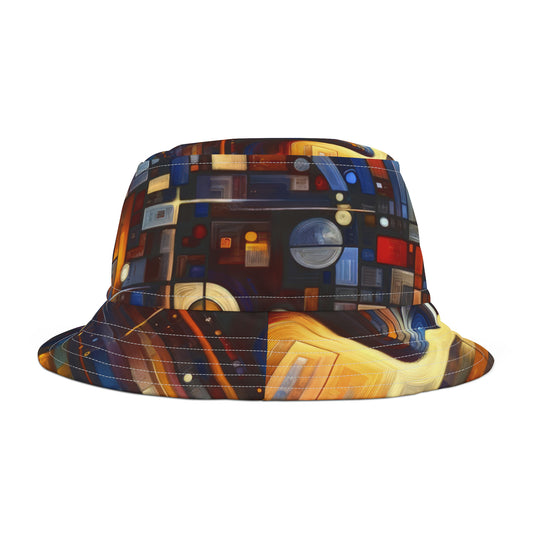 Reflective Tachism Shield Bucket Hat (AOP)