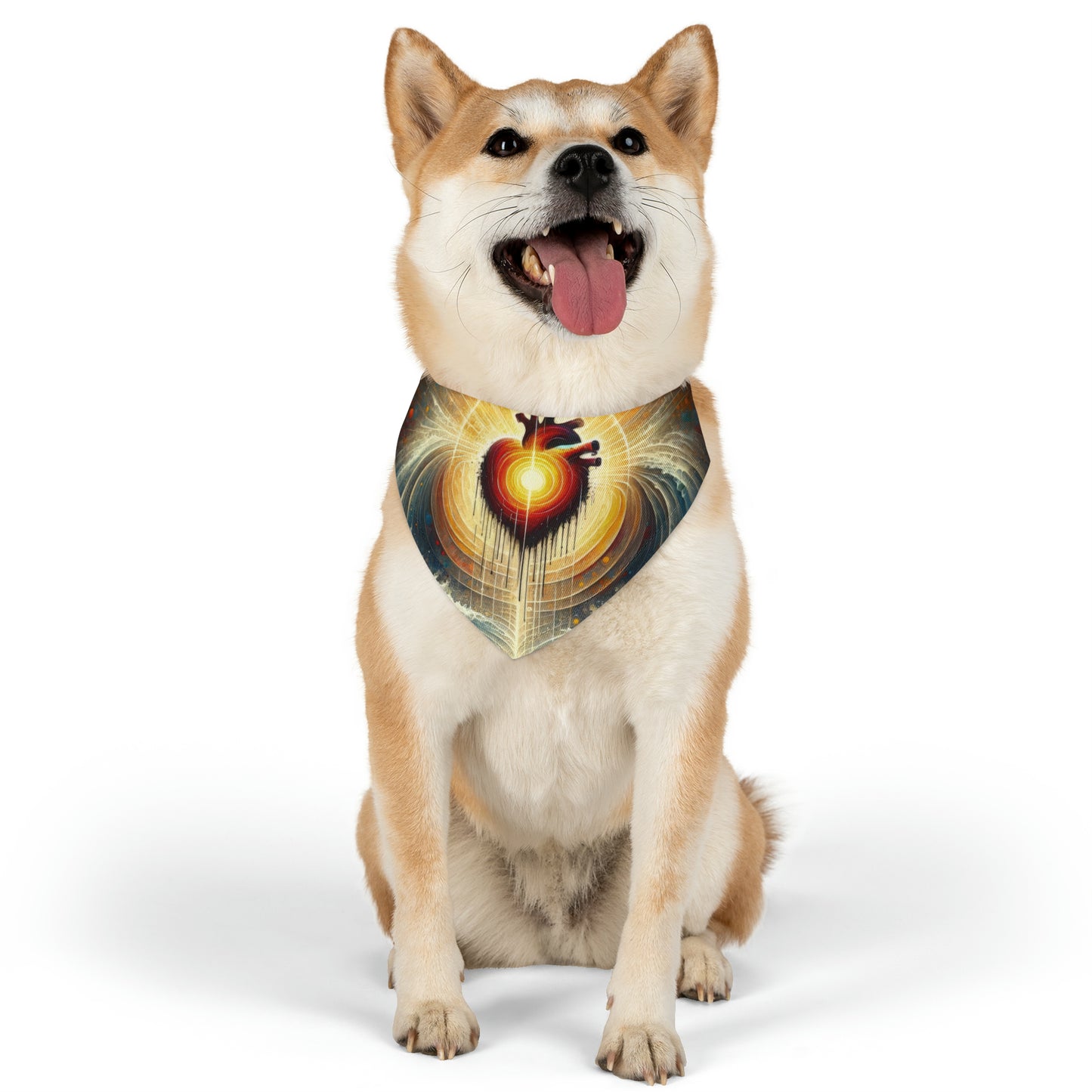 Awakened Heart Waves Pet Bandana Collar