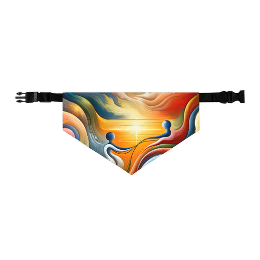 Empathetic Lifeline Abstract Pet Bandana Collar