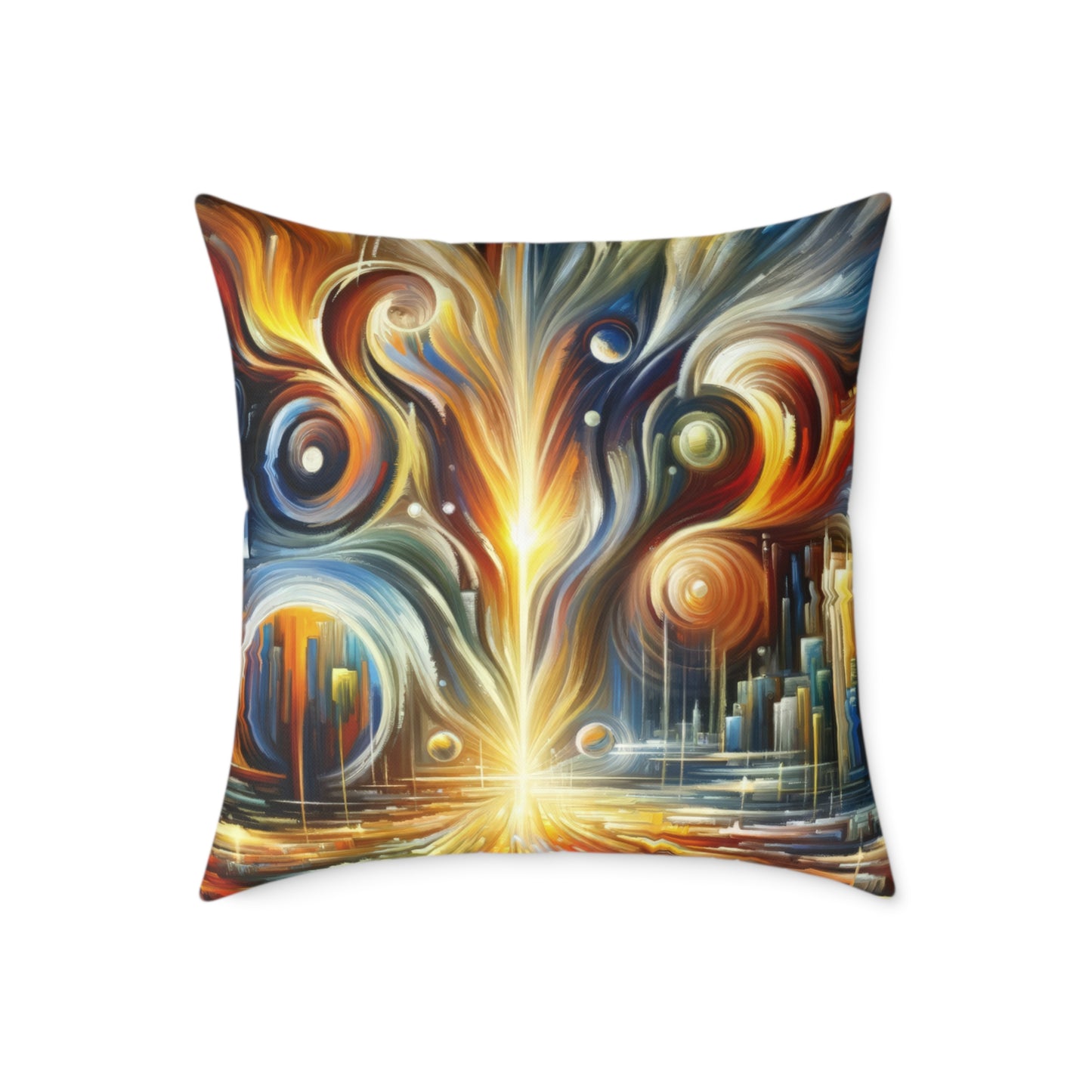 Sovereign Integral Transformation Spun Polyester Pillow