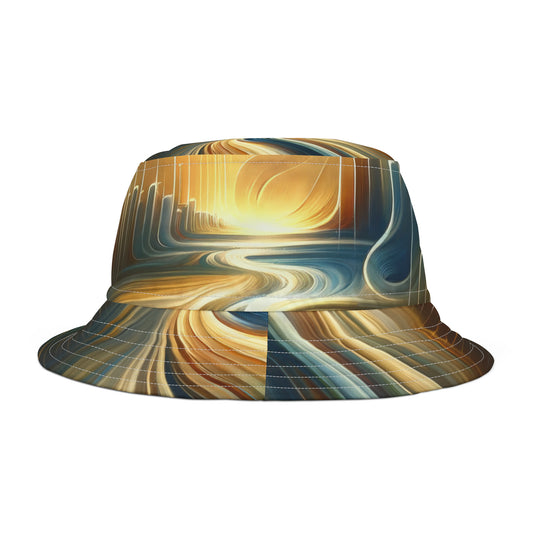 Frequency Shift Evocative Bucket Hat (AOP)