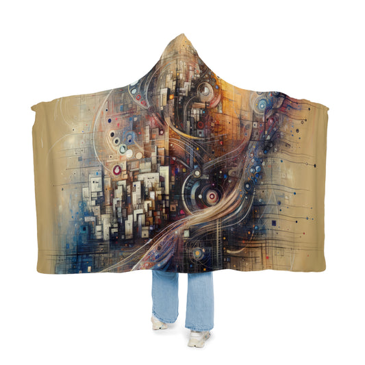 Digital Rhythmic Architecture Snuggle Blanket