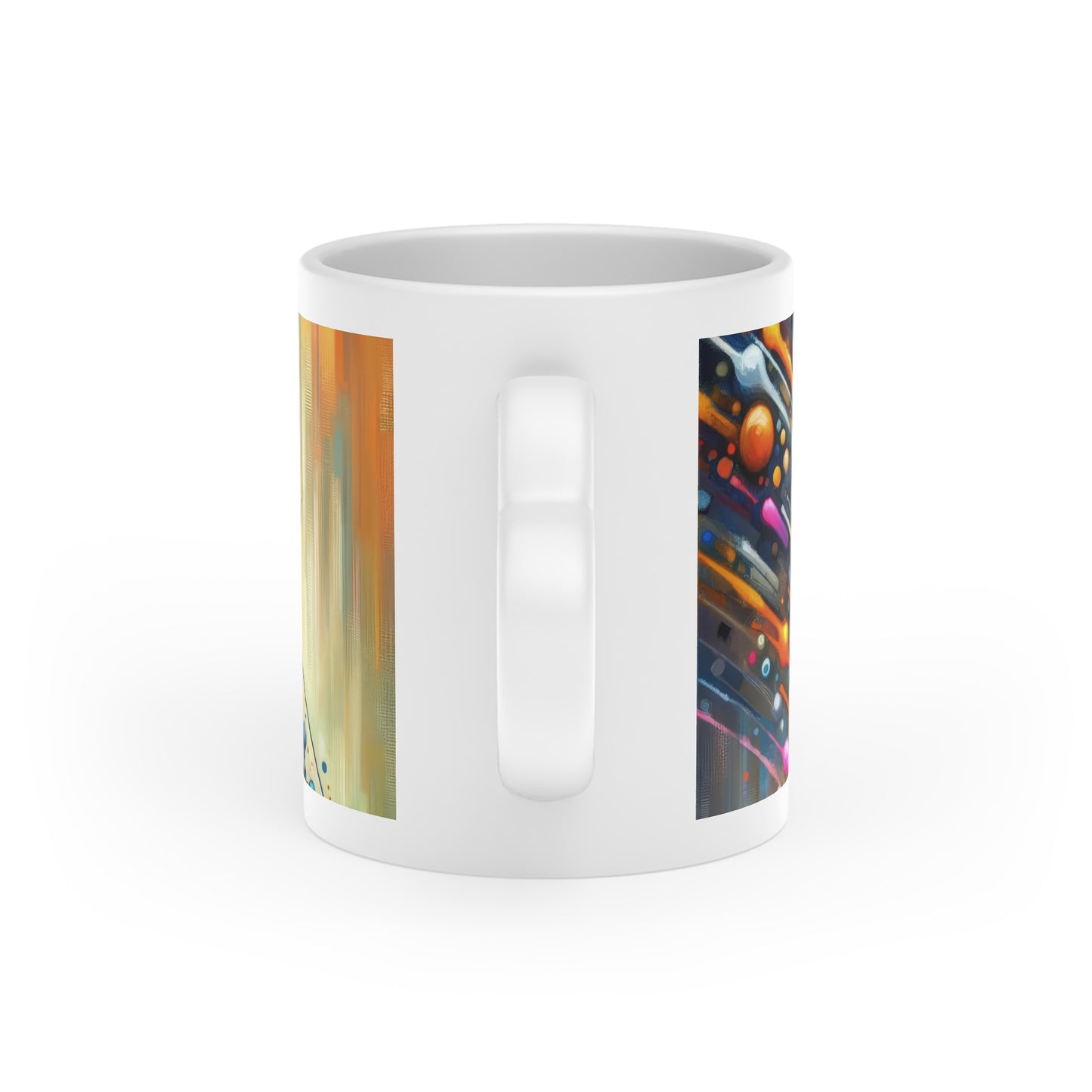 Vibrant Dynamic Sovereignty Heart-Shaped Mug