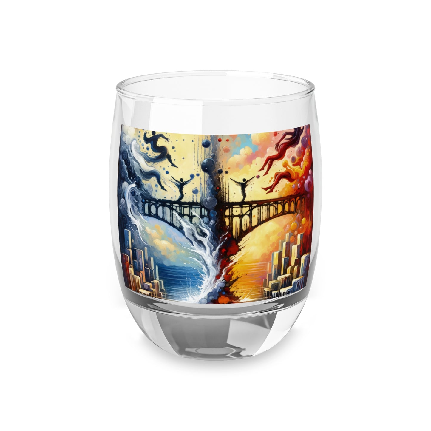 Faithful Diving Bridges Whiskey Glass