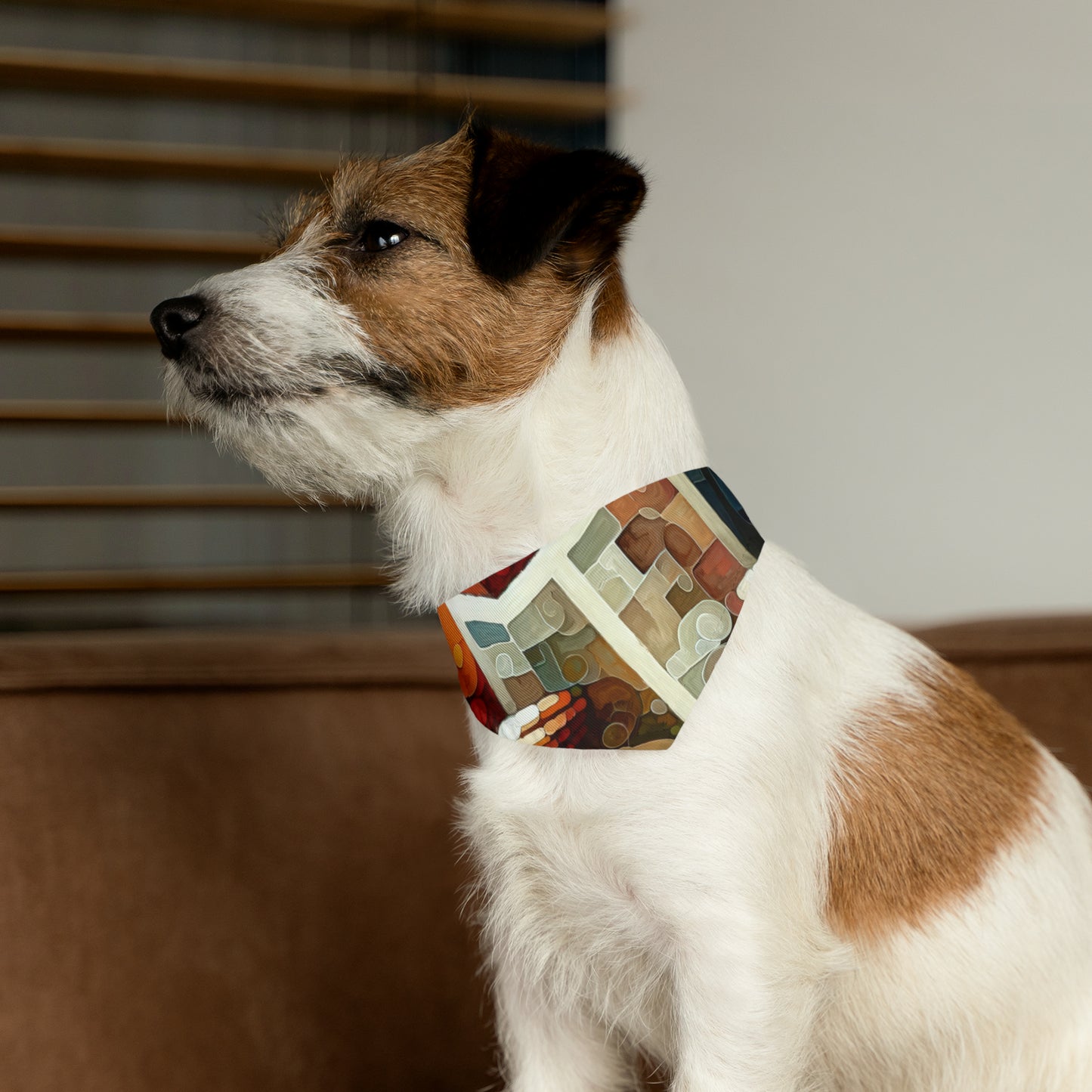 Elderly Unity Tachism Pet Bandana Collar
