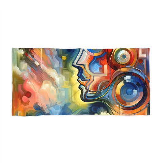 Emotional Perception Abstract Beach Towel