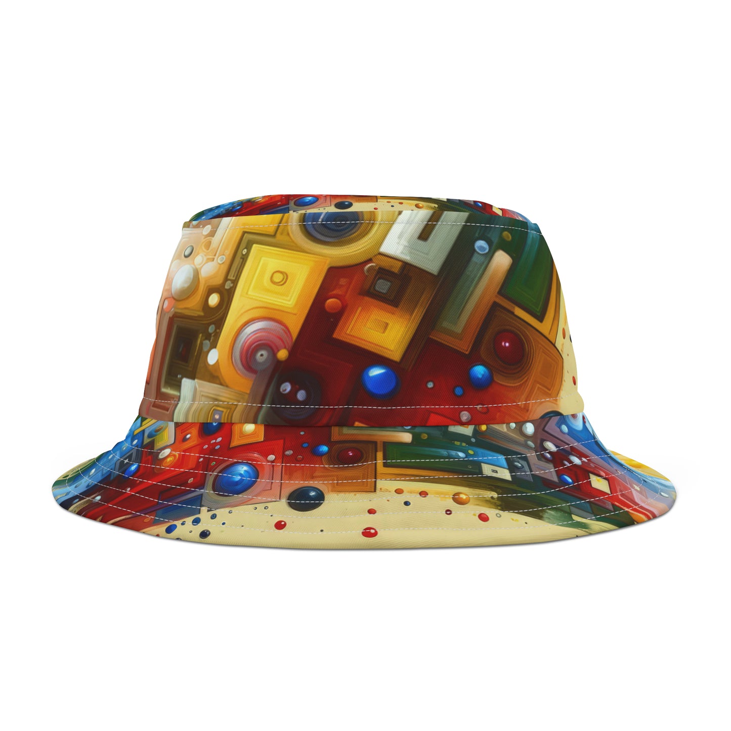 Connected Chromatic Tachism Bucket Hat (AOP)