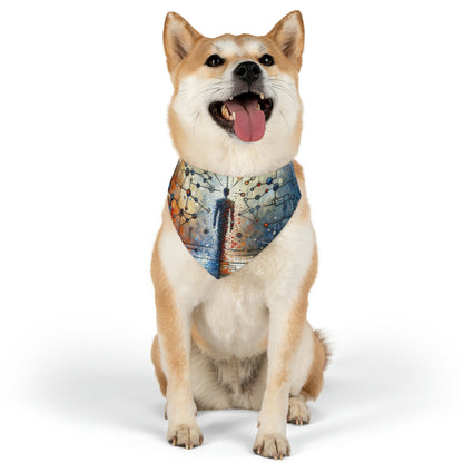 Technological Connectivity Bridge Pet Bandana Collar