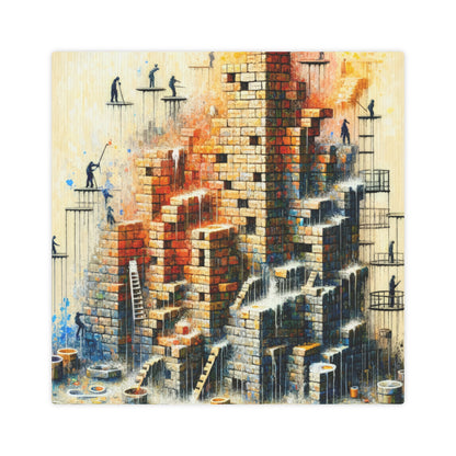 Actions Constructing Society Canvas Photo Tile