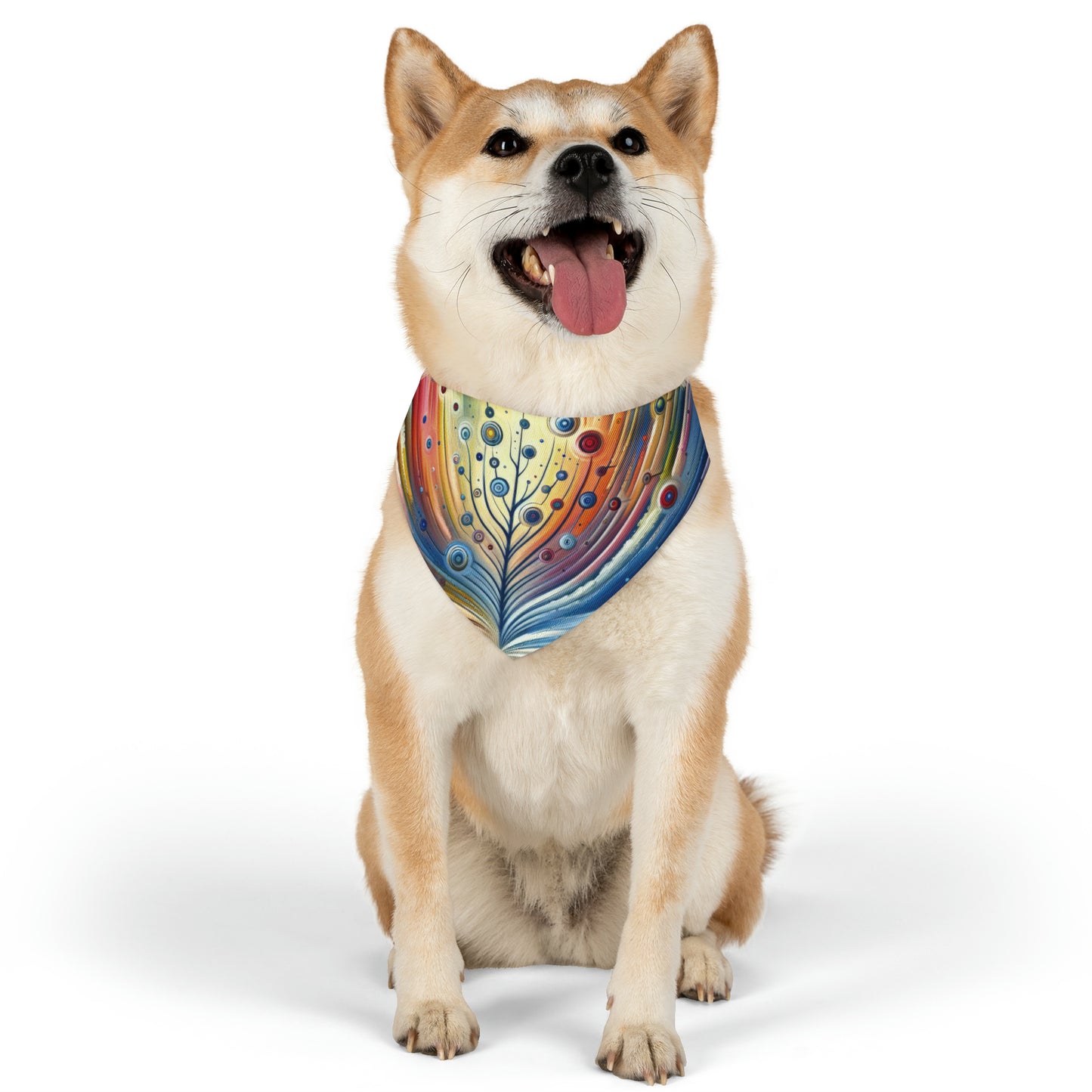 Sustainable Ripple Abstract Pet Bandana Collar