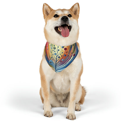 Sustainable Ripple Abstract Pet Bandana Collar
