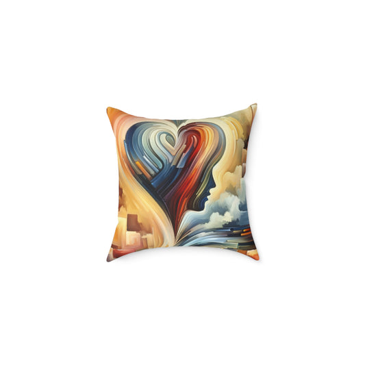 Heartfelt Lexicon Unity Spun Polyester Pillow