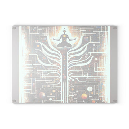 Syncing Silicon Spirituality Glass Cutting Board