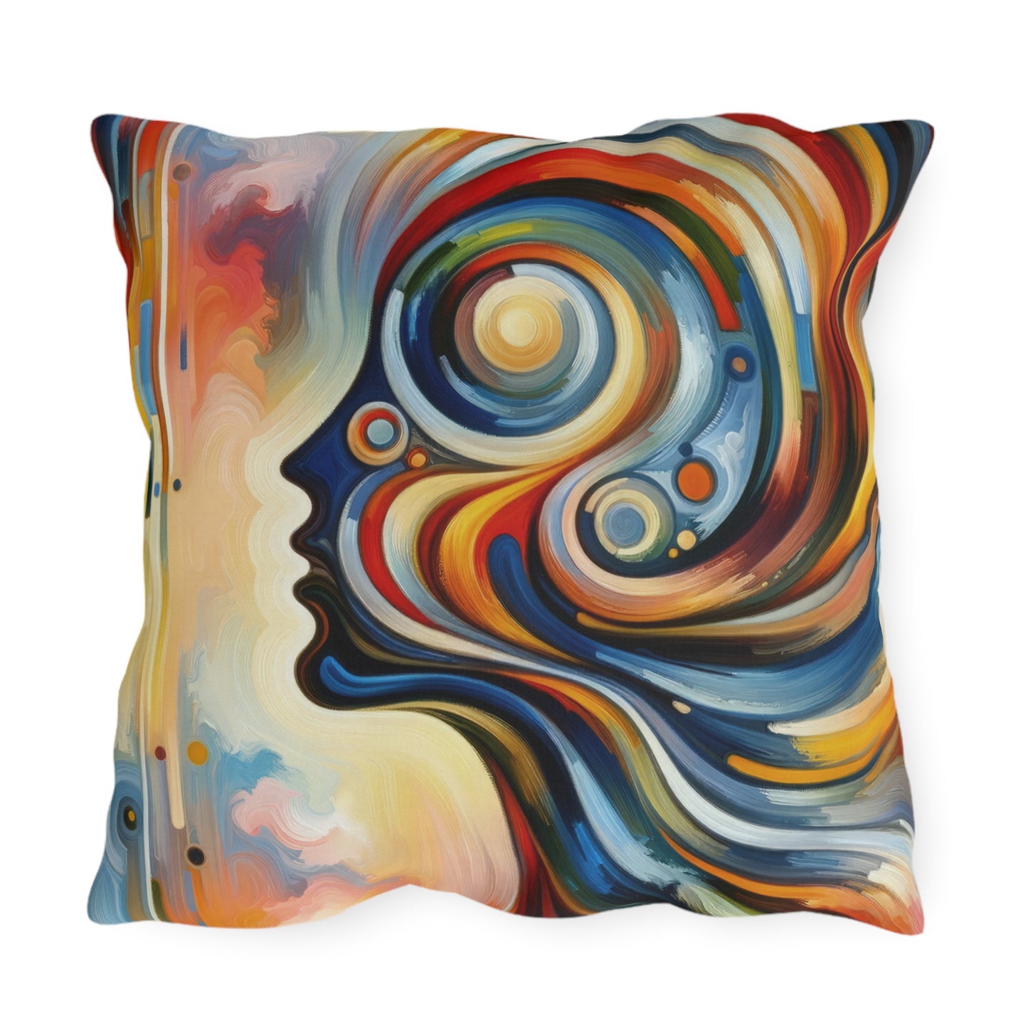 Transformative Harmonic Tachism Outdoor Pillows