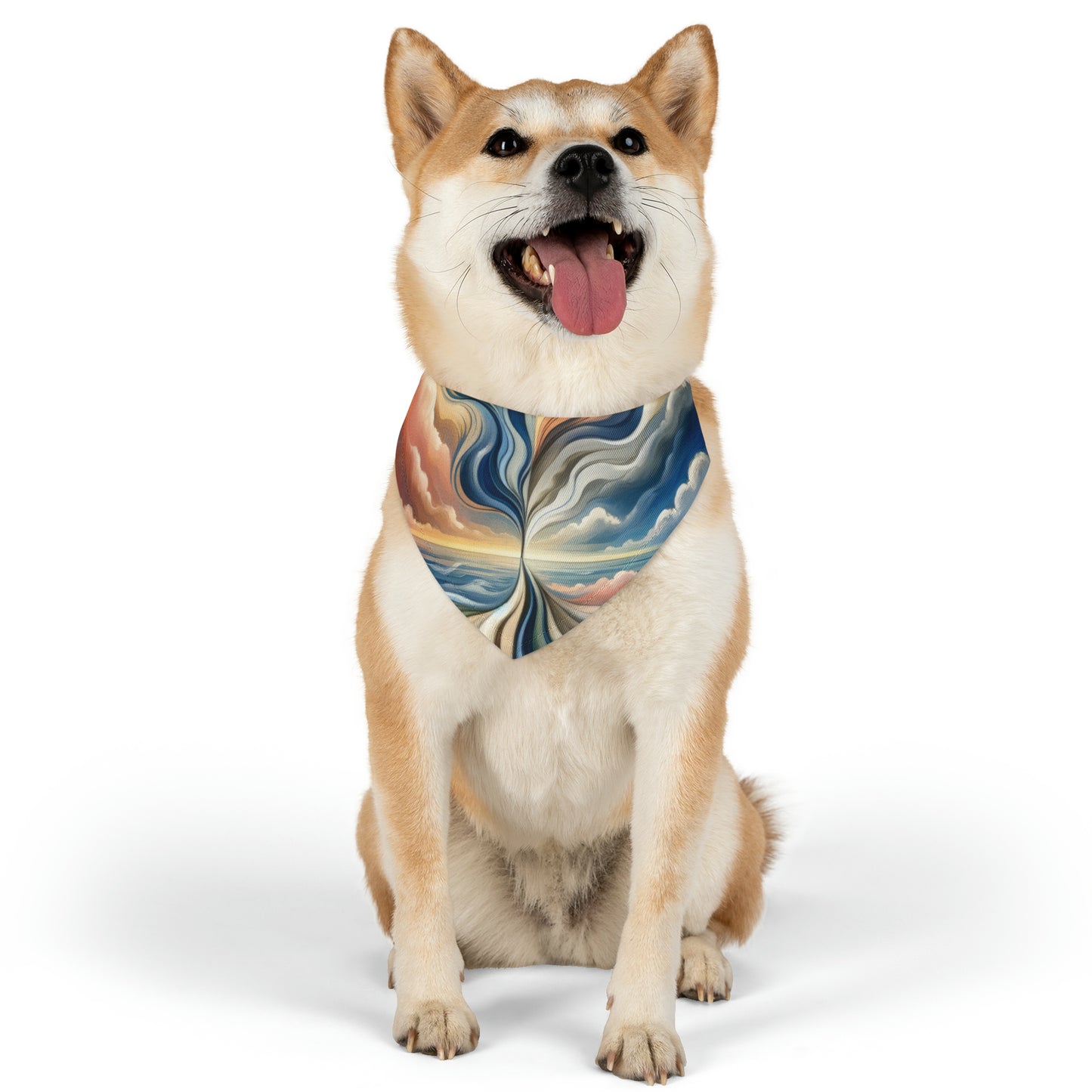 Tachism Confluence Harmony Pet Bandana Collar