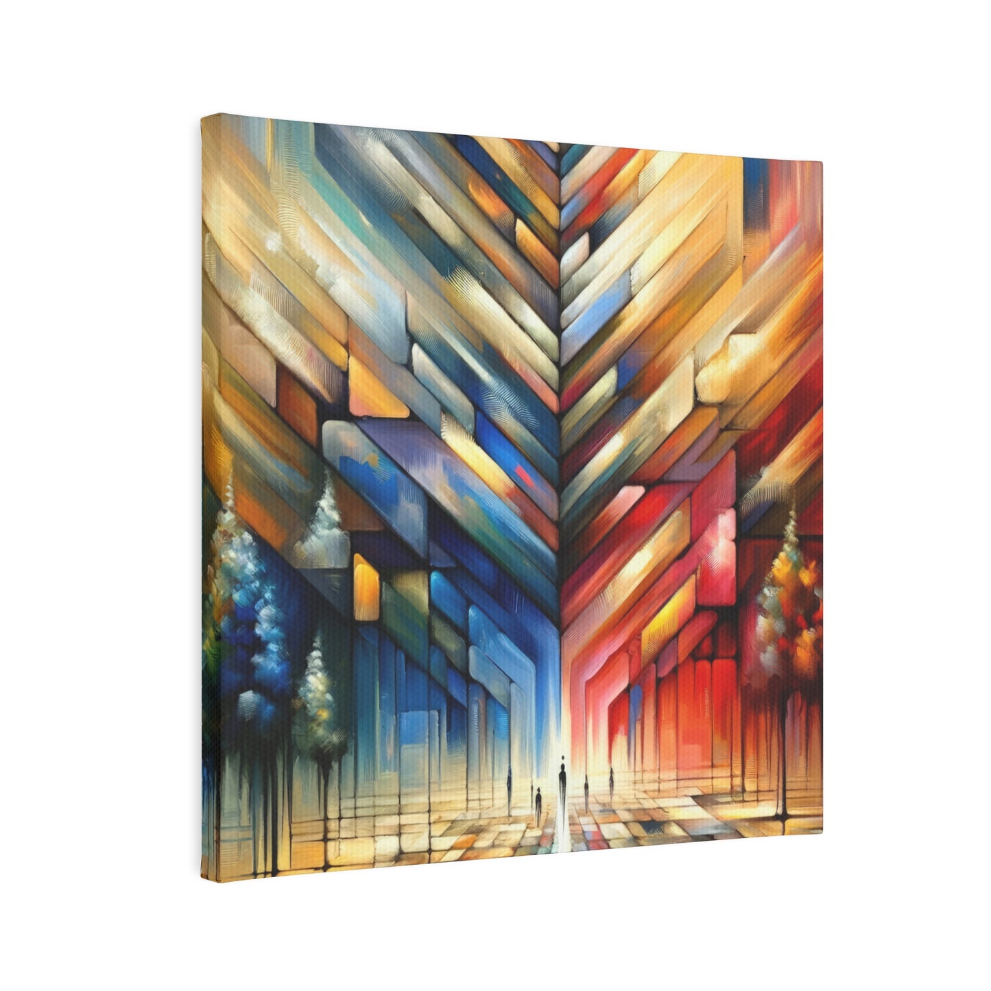 Anchored Tenets Abstraction Canvas Photo Tile