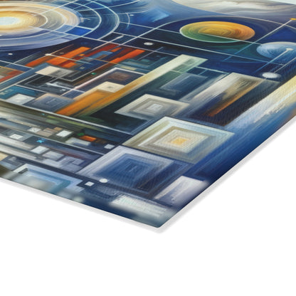 Mindful Megabyte Convergence Glass Cutting Board