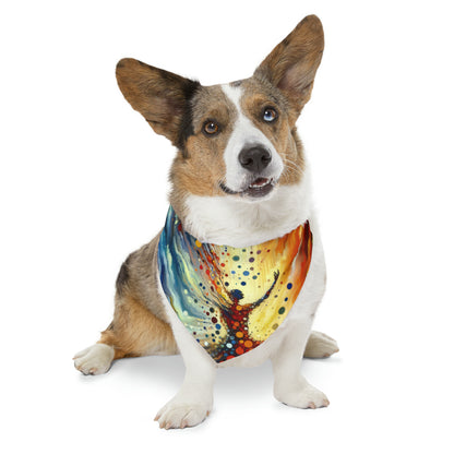 Vibrant Growth Symphony Pet Bandana Collar