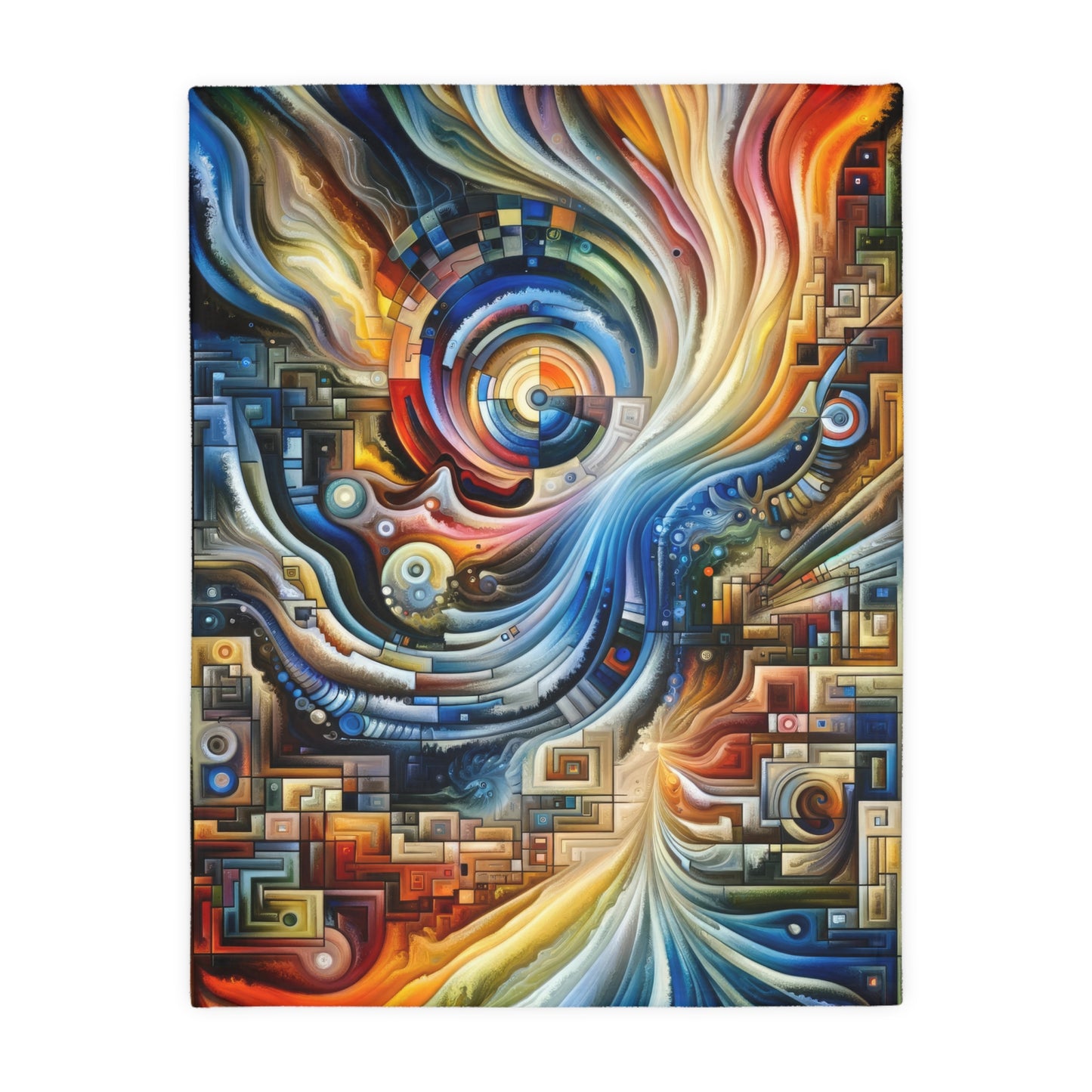 Awakening Spiral Empowerment Velveteen Microfiber Blanket (Two-sided print)