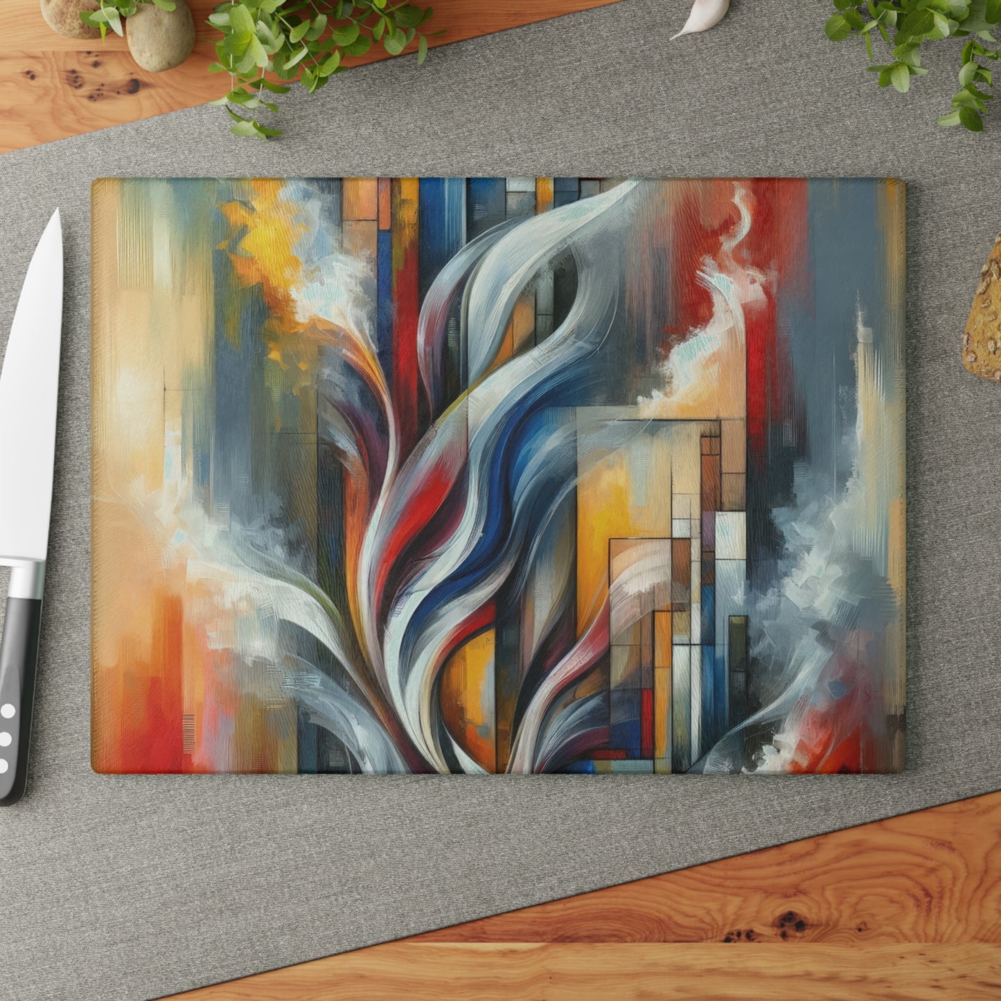 Transcending Abstract Limitations Glass Cutting Board