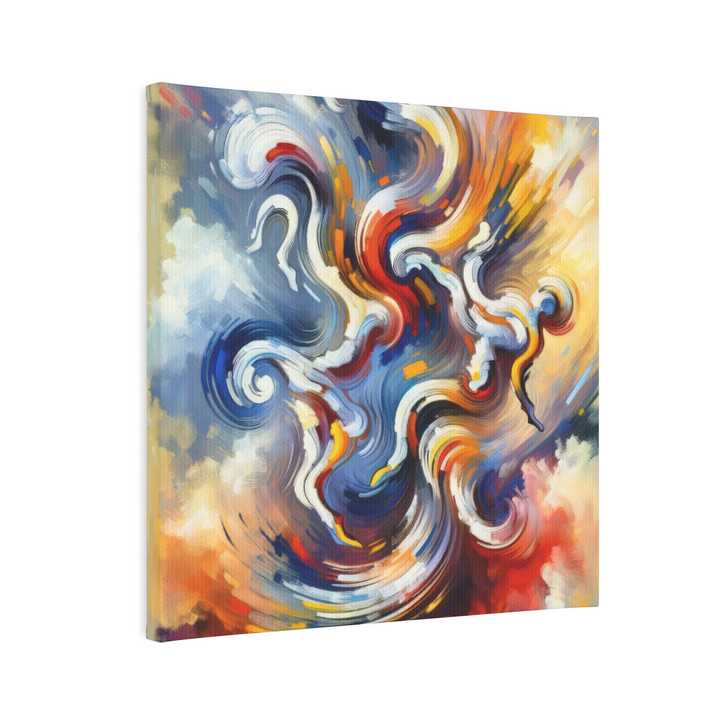 Dancing Disruption Tachism Canvas Photo Tile