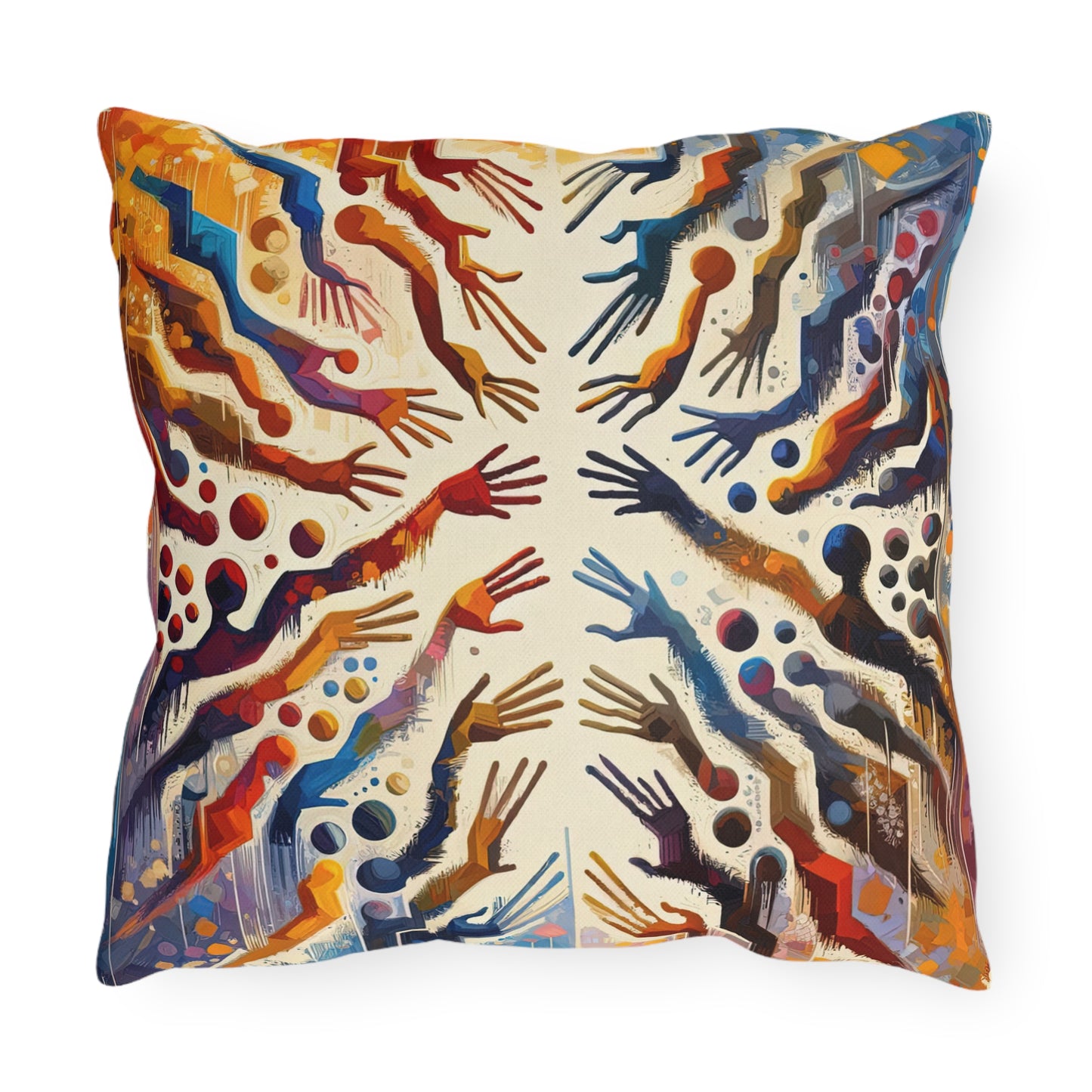 Architects Wisdom Tachism Outdoor Pillows