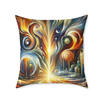 Sovereign Integral Transformation Spun Polyester Pillow