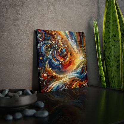 Ritualistic Growth Symphony Canvas Photo Tile