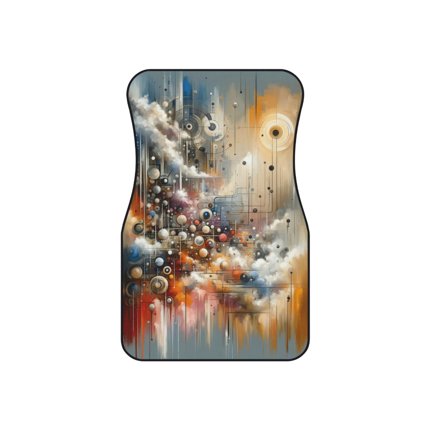 Abstract Mechanical Harmony Car Mats (Set of 4)