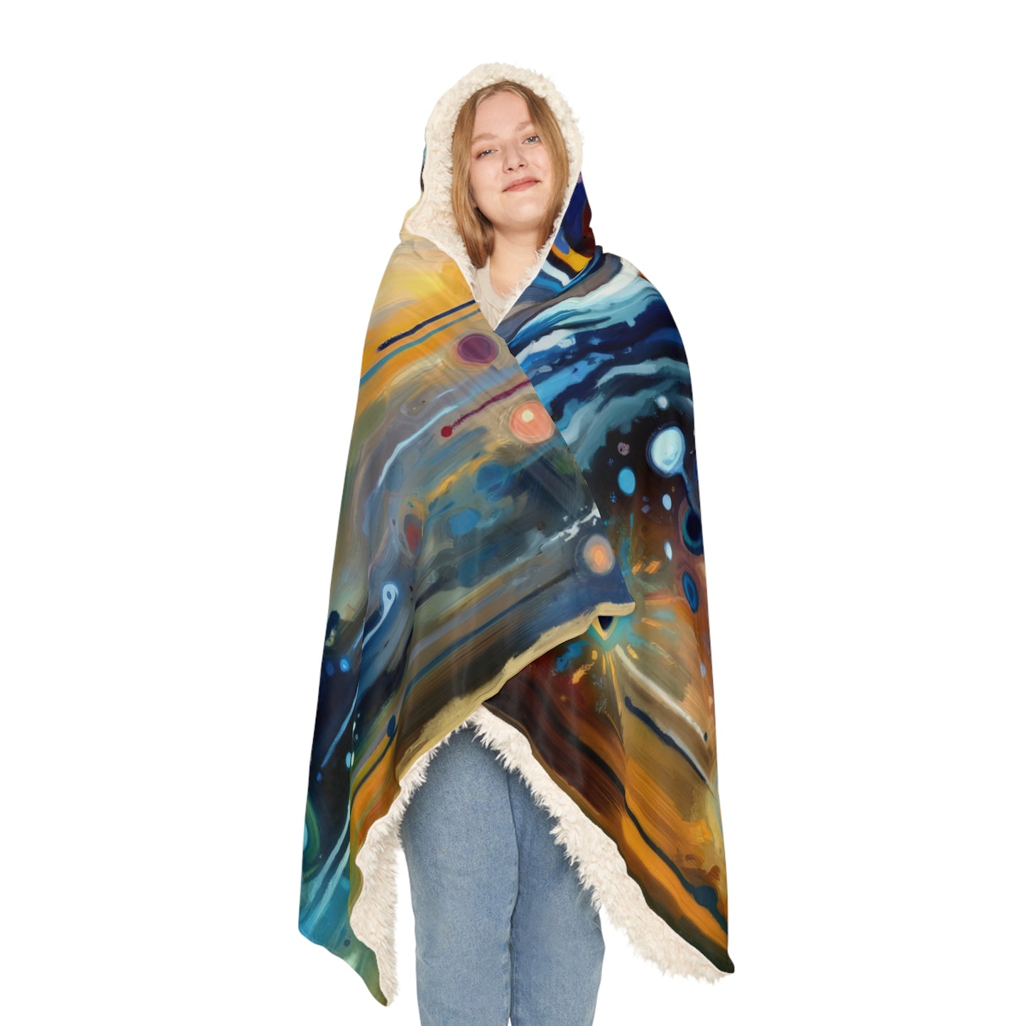 Journey Embrace Tachism Snuggle Blanket