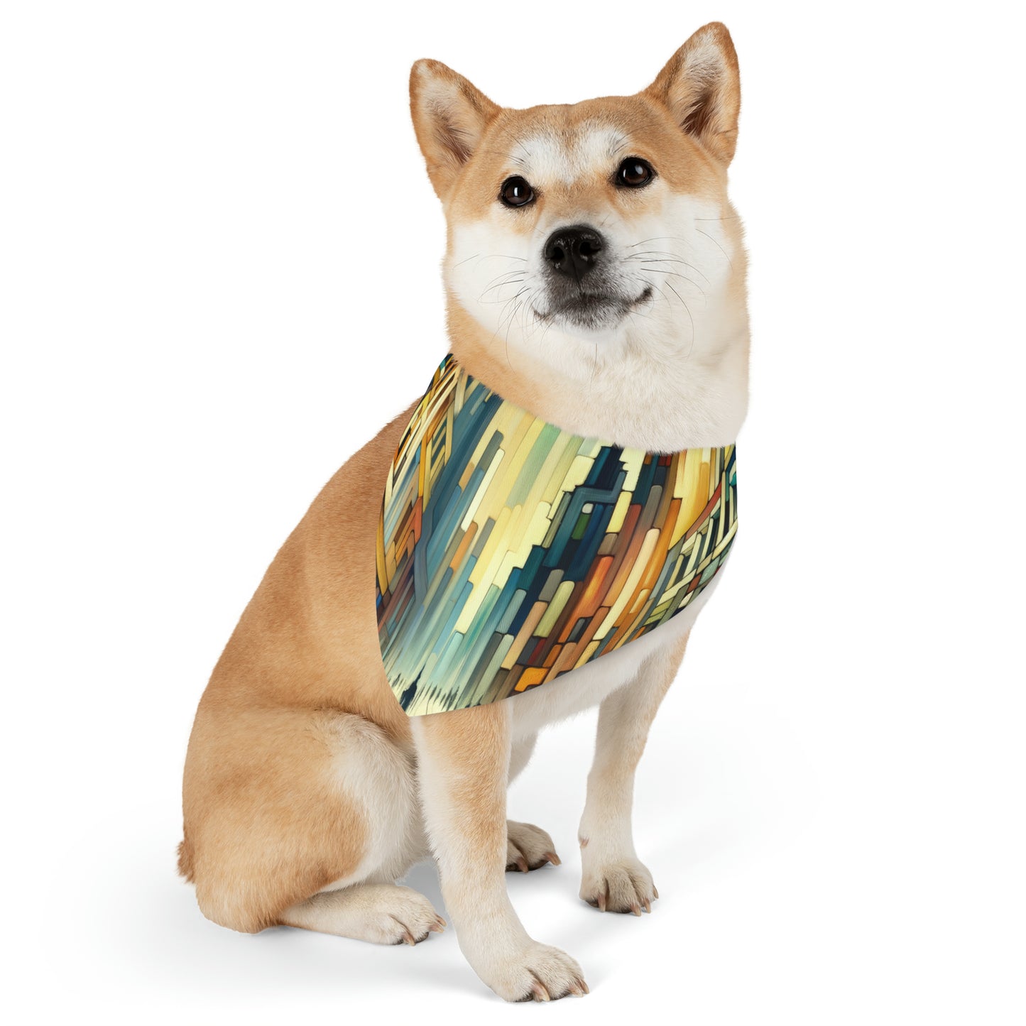 Cobbled Rhythm Heartbeat Pet Bandana Collar