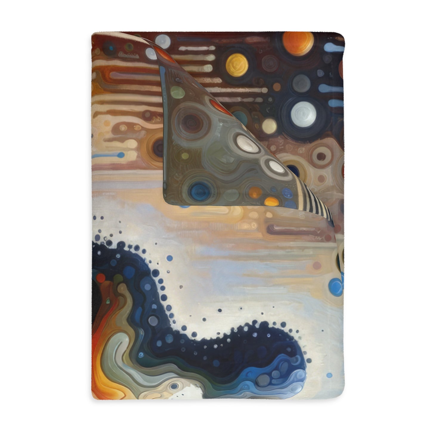 Connectedness Contours Wellness Velveteen Microfiber Blanket (Two-sided print)