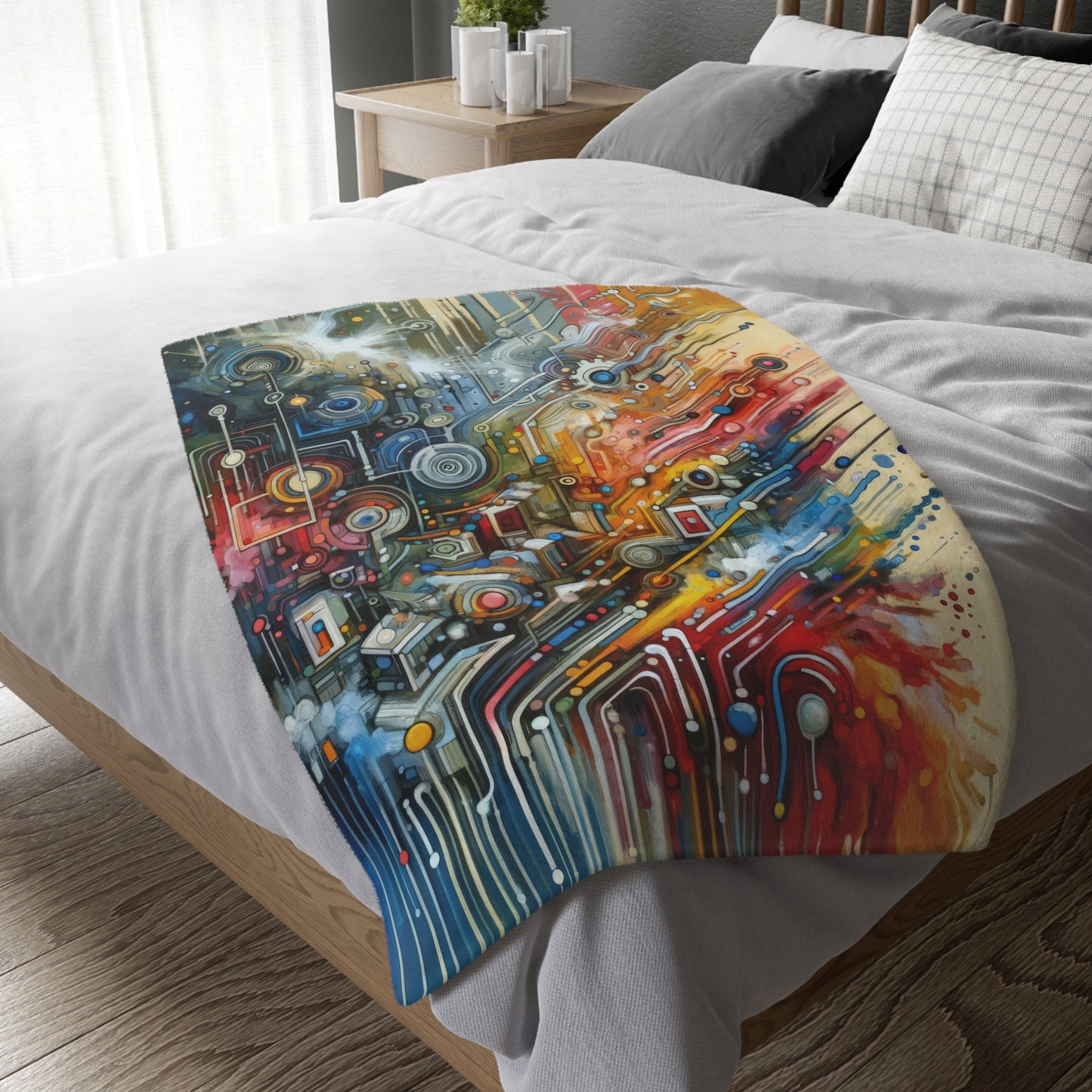 Beliefs Systems Intersection Velveteen Microfiber Blanket (Two-sided print)