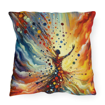 Vibrant Growth Symphony Outdoor Pillows