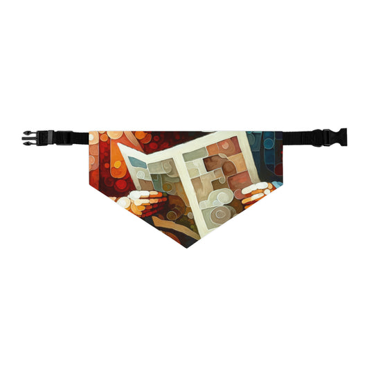Elderly Unity Tachism Pet Bandana Collar