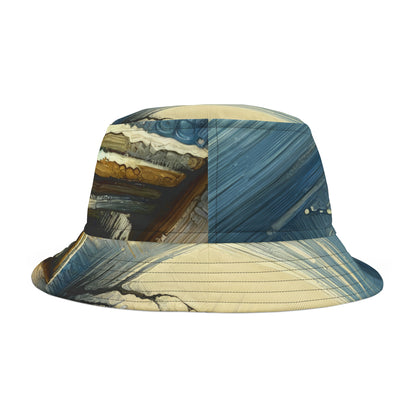 Seaside Solitude Tachism Bucket Hat (AOP)