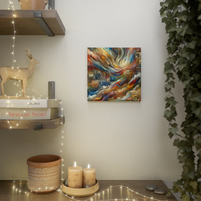 Woven Progress Tapestry Canvas Photo Tile