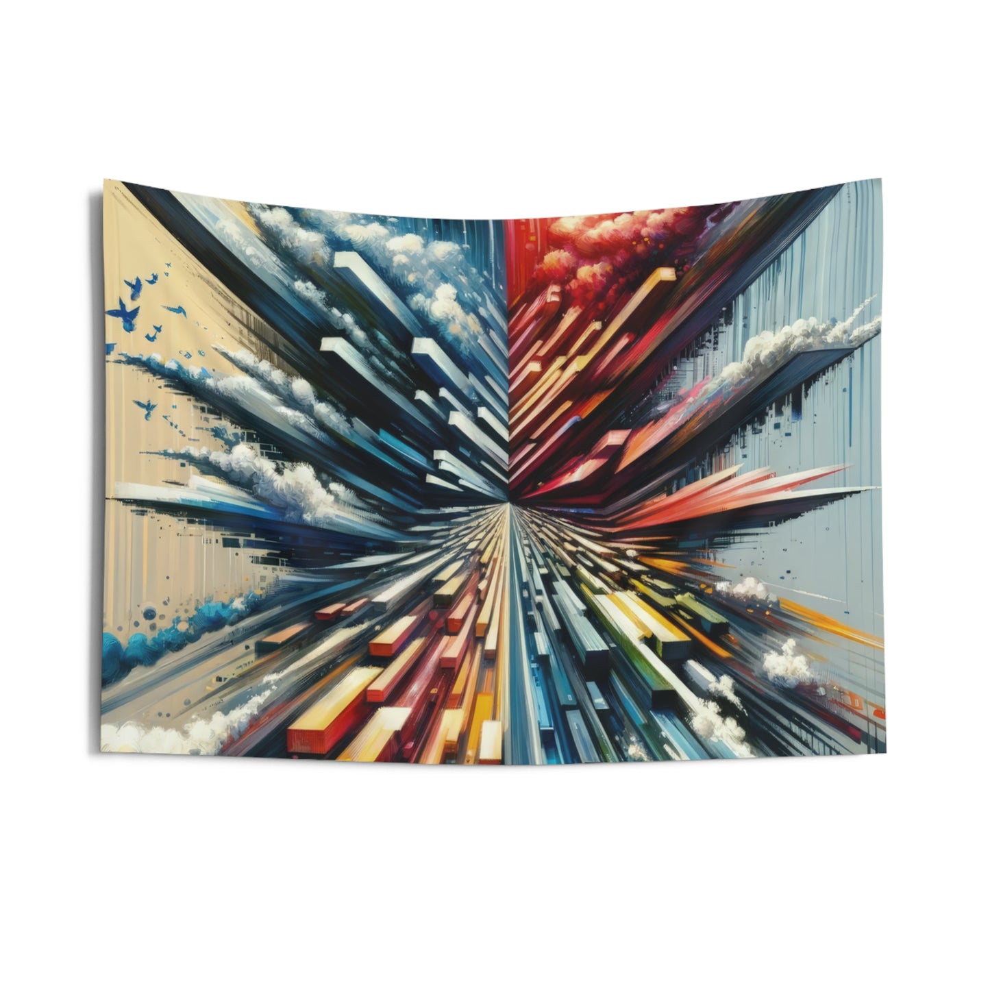 Rapid Perspective Shift Indoor Wall Tapestries