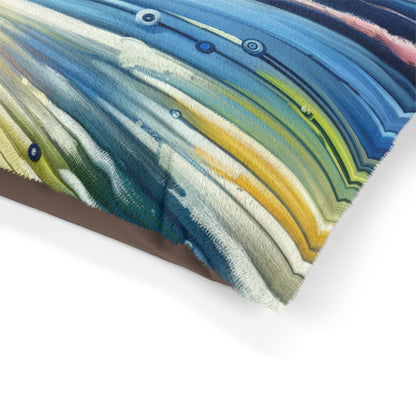 Sustainable Ripple Abstract Pet Bed