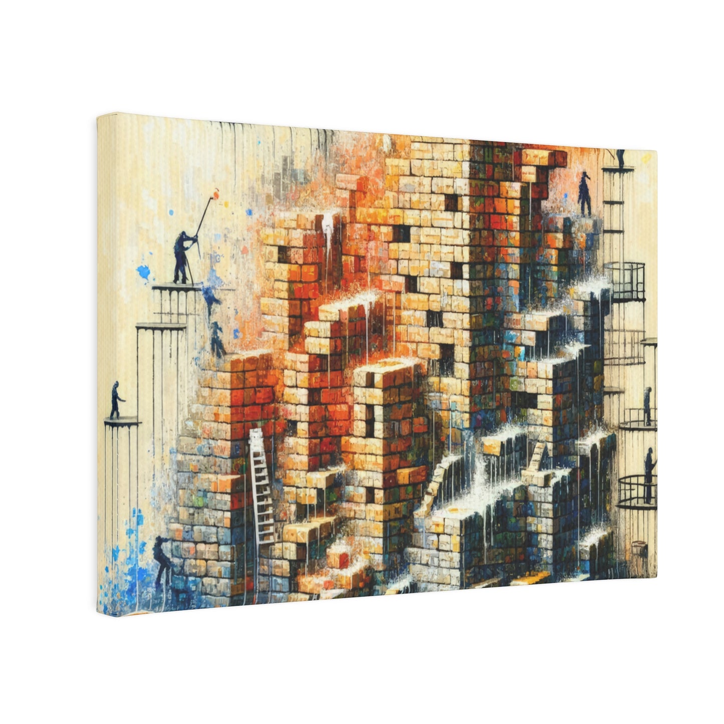 Actions Constructing Society Canvas Photo Tile