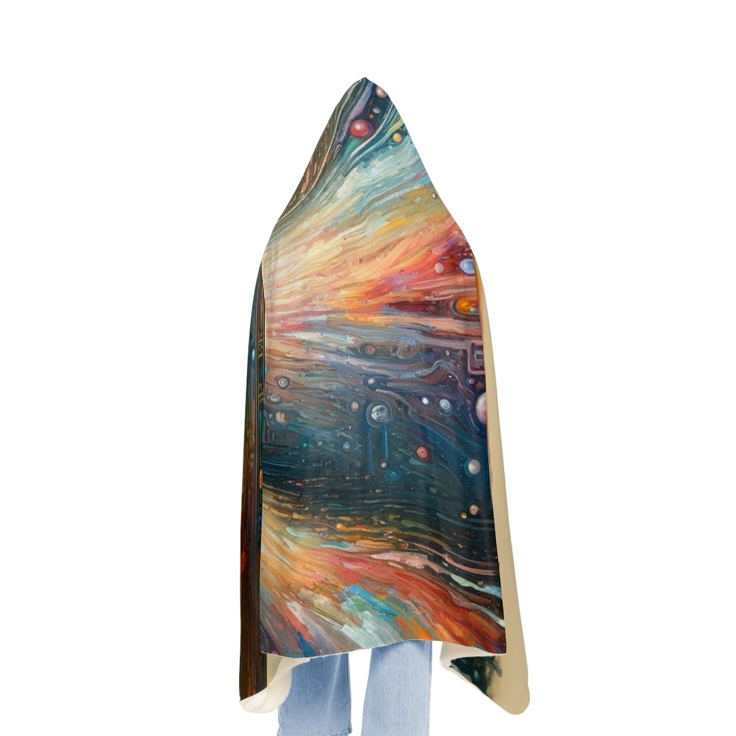 Mirror Wholeness Tachism Snuggle Blanket