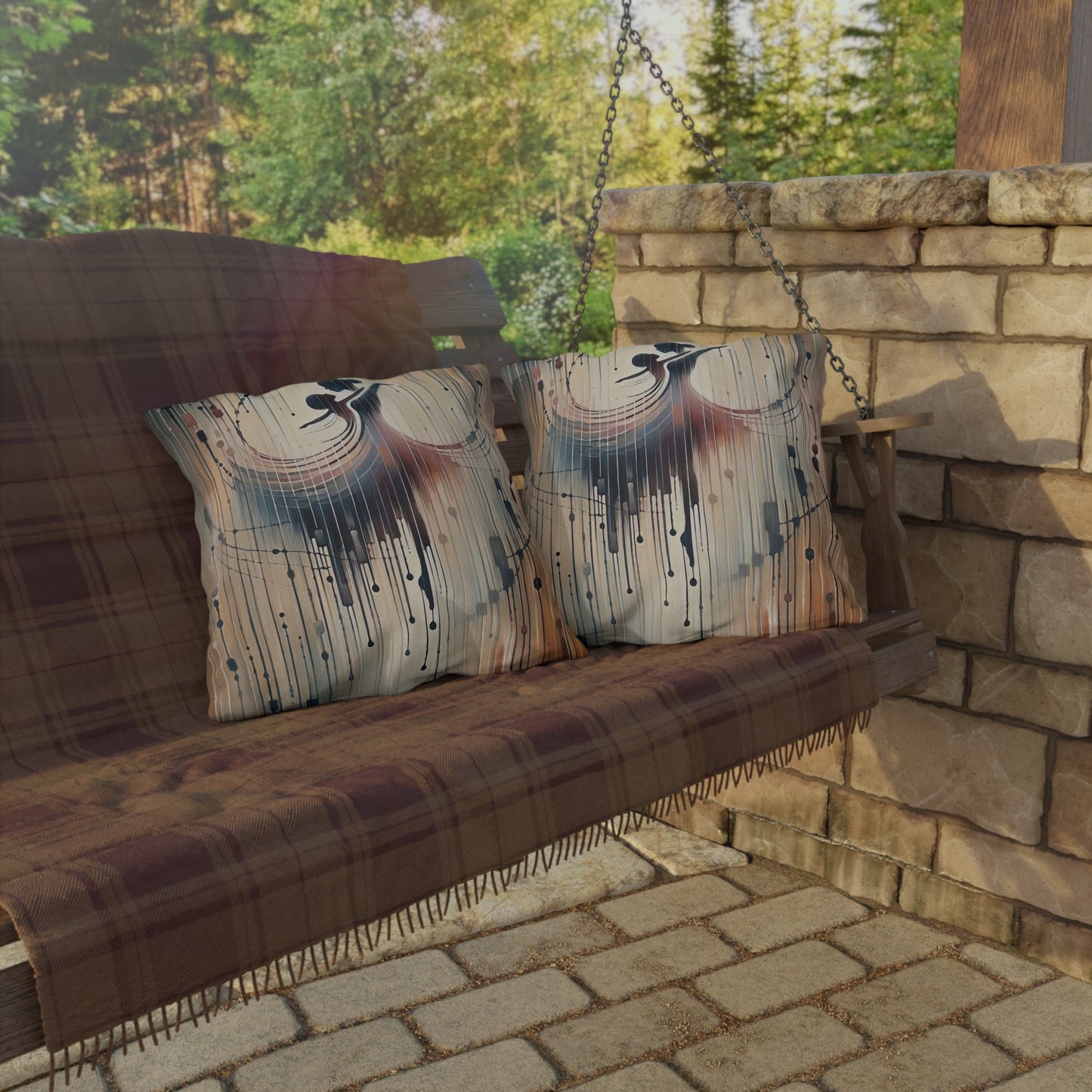 Rhythmic Heart Dance Outdoor Pillows