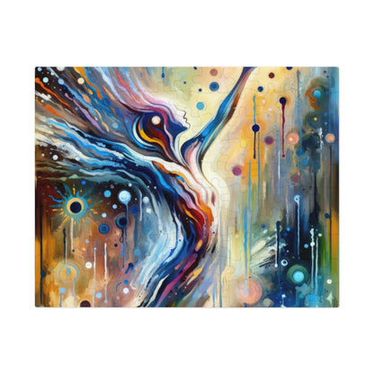 Journey Embrace Tachism Jigsaw Puzzle (30, 110, 252, 500,1000-Piece)