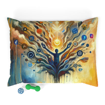 Reflective Digital Meditation Pet Bed