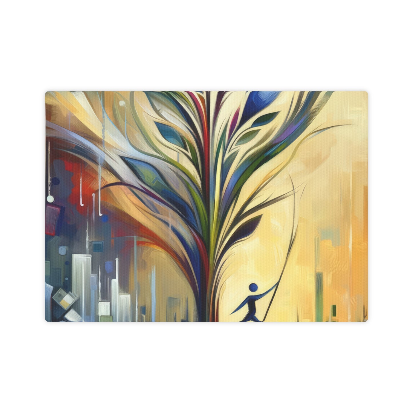 Pruning Distraction Tachism Canvas Photo Tile