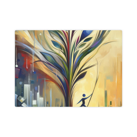Pruning Distraction Tachism Canvas Photo Tile